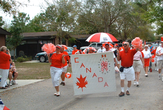 Canadian Residents in Parade